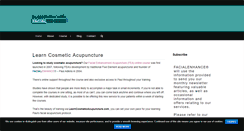 Desktop Screenshot of learncosmeticacupuncture.com
